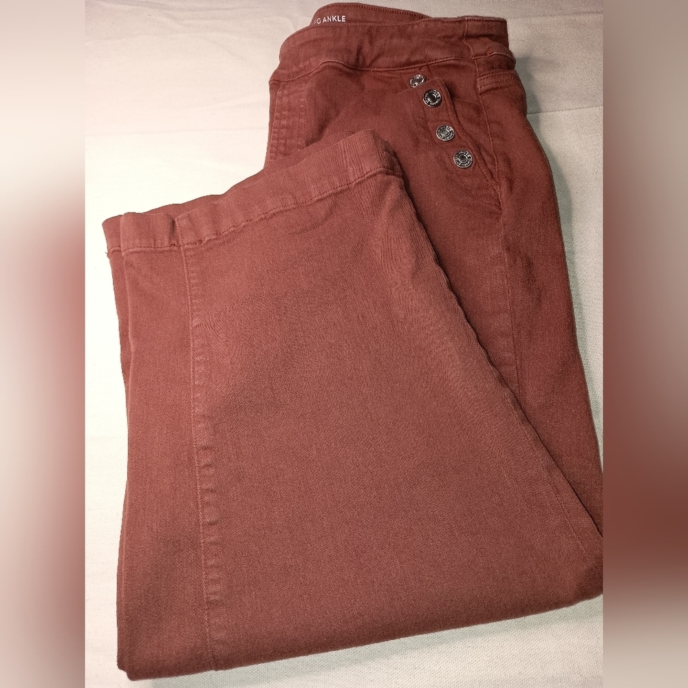 Chico's Rust Flare & Wide Leg Jeans